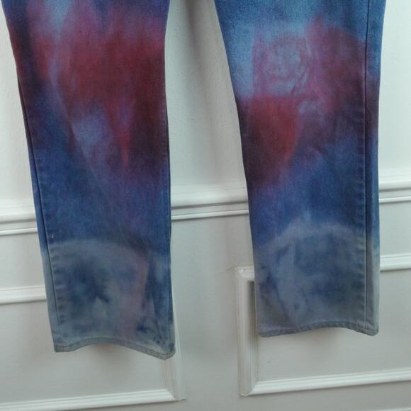Vintage Levis Orange Tab Bootcut Jeans 37" x 30" Tie Dye Hippy Western Patriotic - Picture 9 of 15